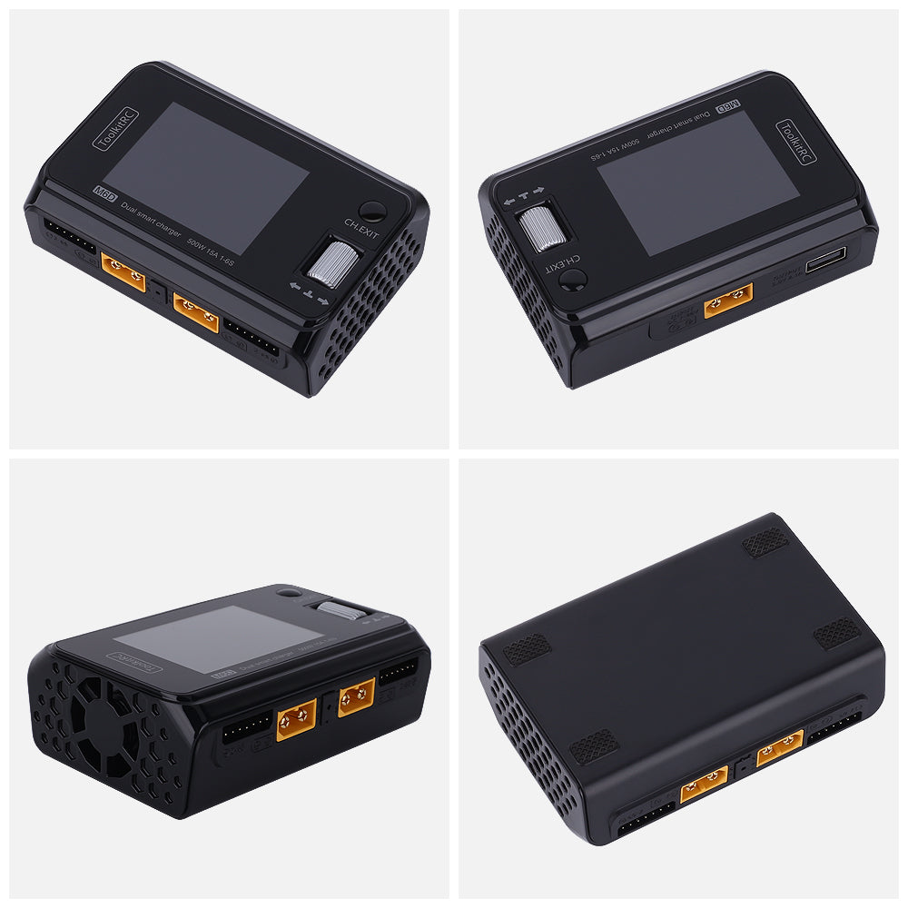 ToolkitRC M6D Dual Channel 500W 25A DC Battery Charger (DC INPUT)