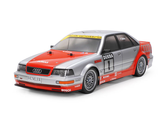 Tamiya 58699 1/10 SCALE R/C 4WD HIGH PERFORMANCE RACING CAR 1992 Audi V8 Touring (TT-02 CHASSIS)